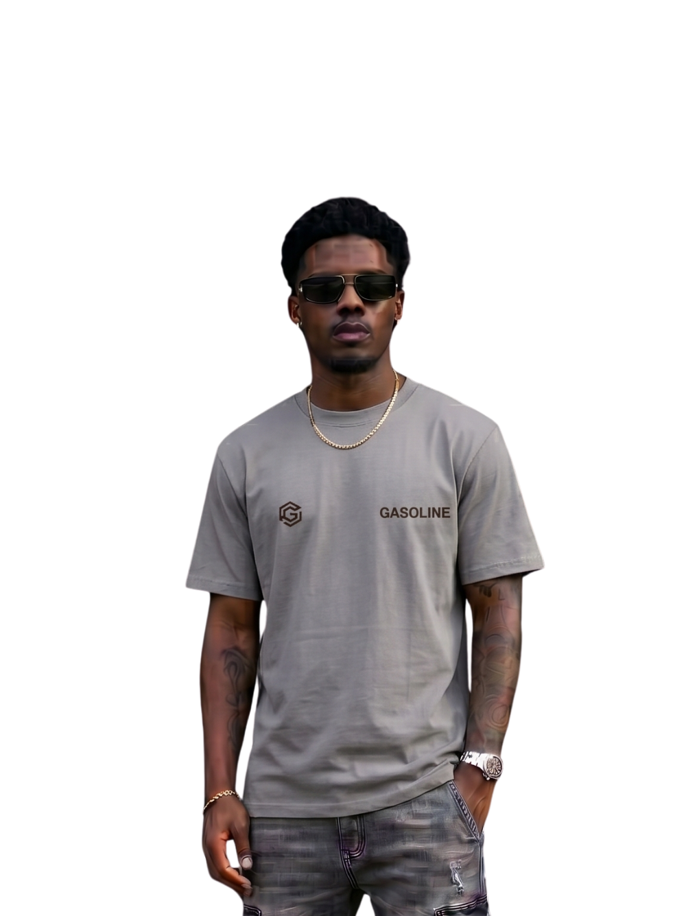Gasoline Volk Boxing Grey T-Shirt