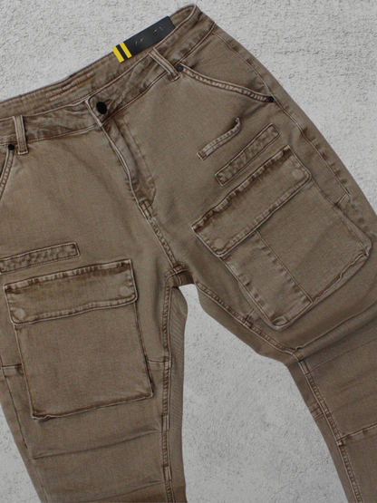 Gasoline 5009 Cargo Denim Pants Rustgar