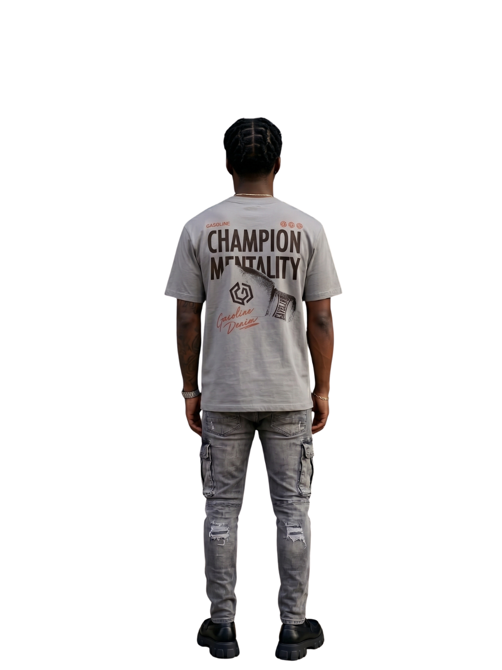 Gasoline Volk Boxing Grey T-Shirt