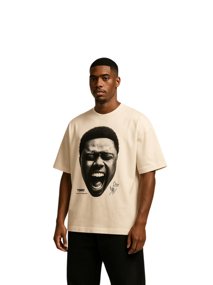 Mercha A-Reece Face White T-shirt