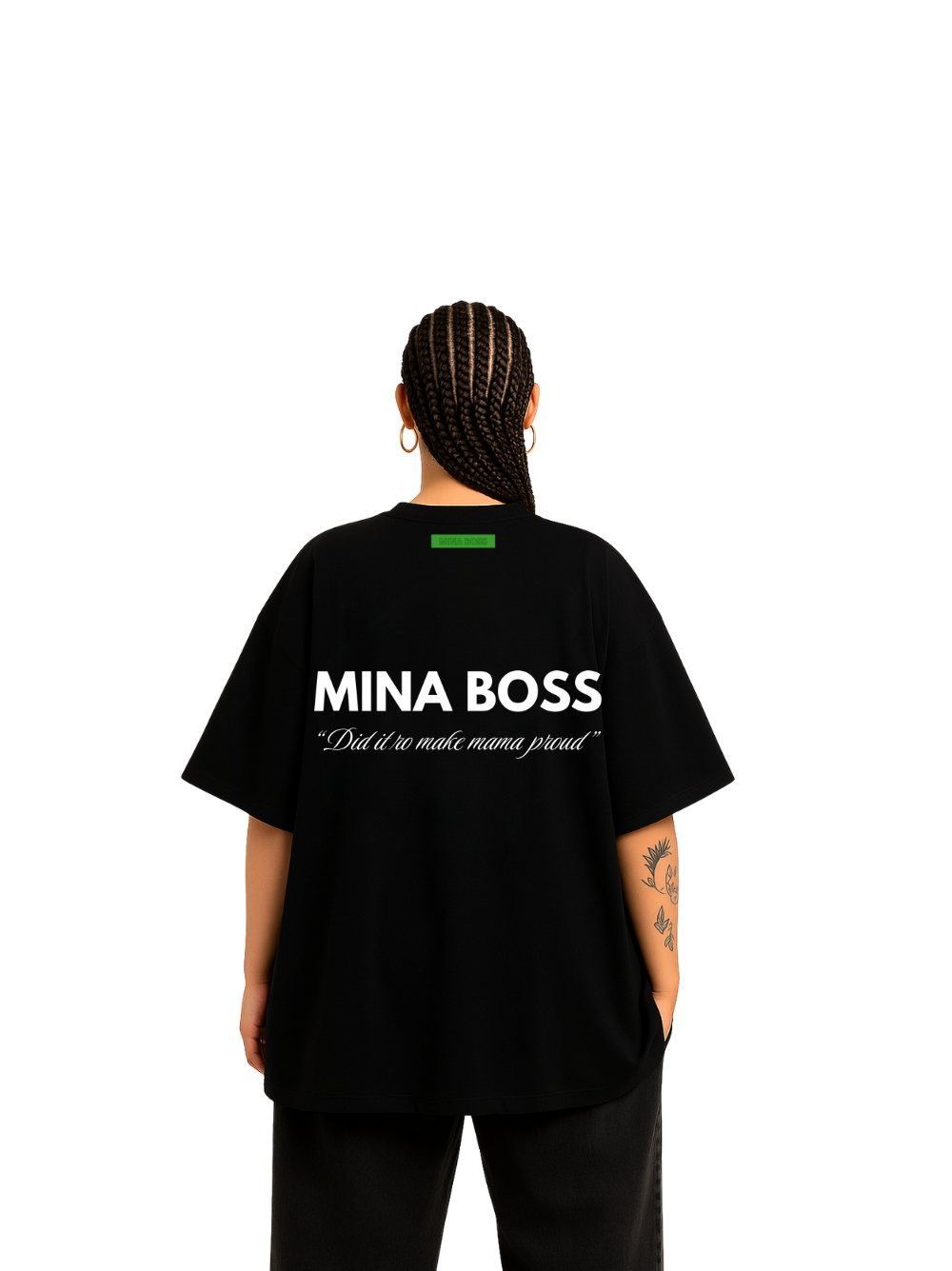Mina Boss Proud Mama Black T-Shirt