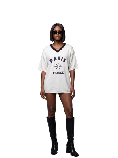 Tried and Tested Knitted White T-Shirt