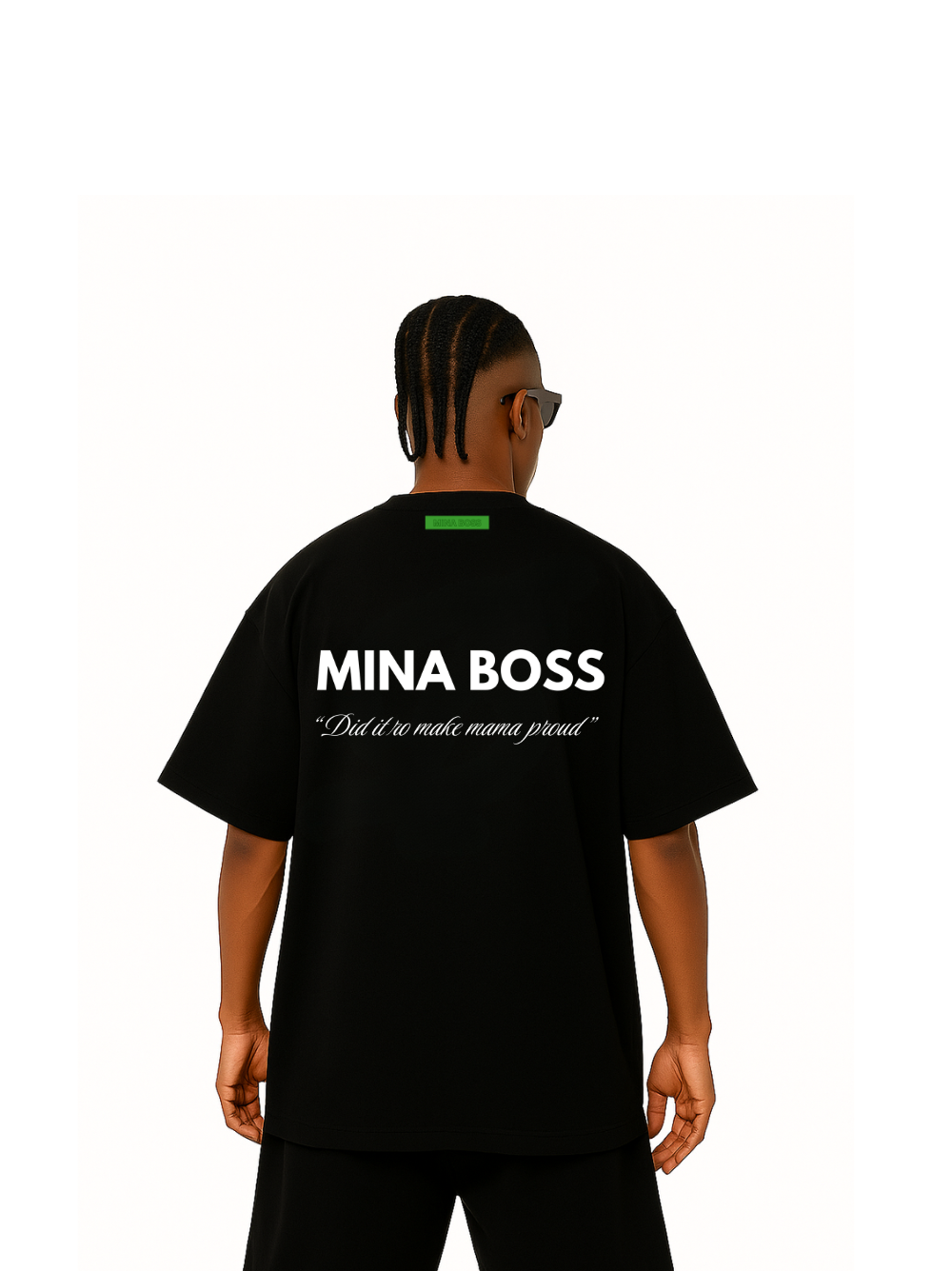 Mina Boss Proud Mama Black T-Shirt