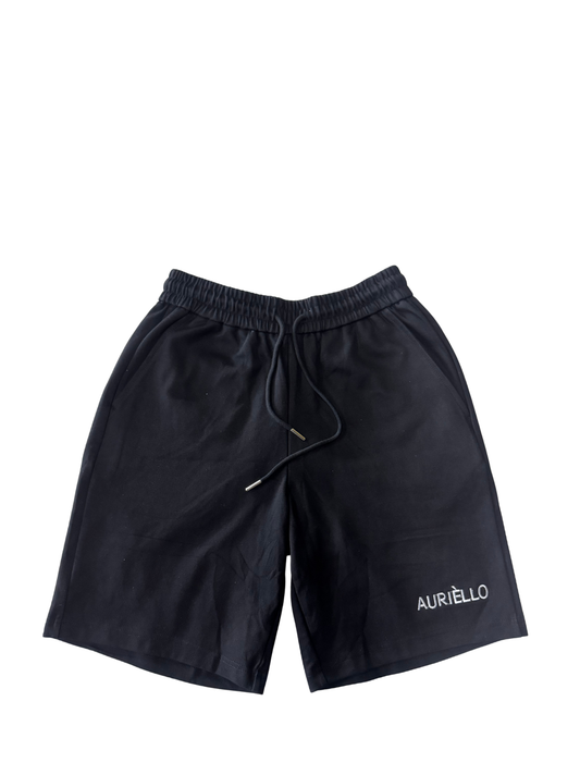 Auriello Essential Black Shorts