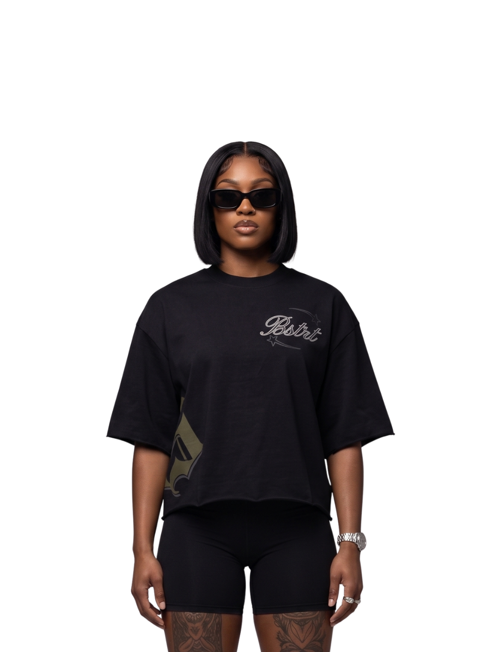 Be Street Boxy Black T-Shirt