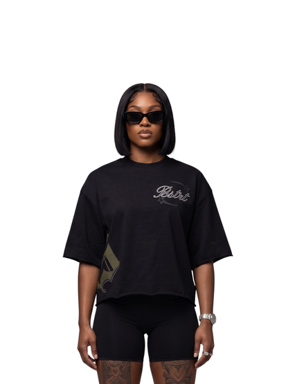 Be Street Boxy Black T-Shirt