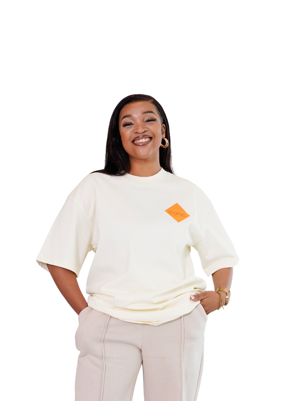 Iconic Cream Pocket T-Shirt