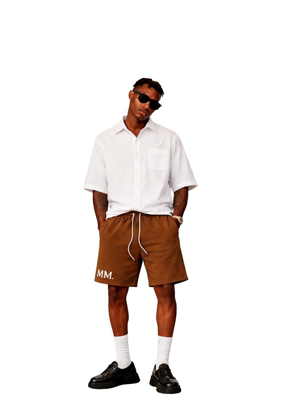 Micael Matthews Signature Brown Shorts