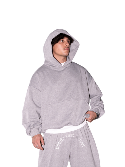 Twenty First Element Grey Oversized Hoodie