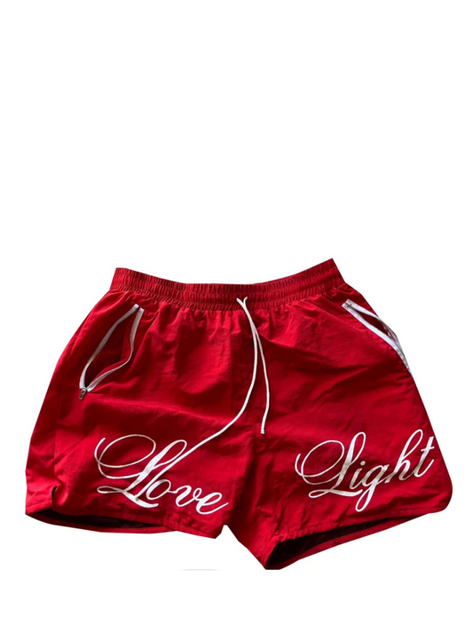 Godspeed With Love Red Shorts
