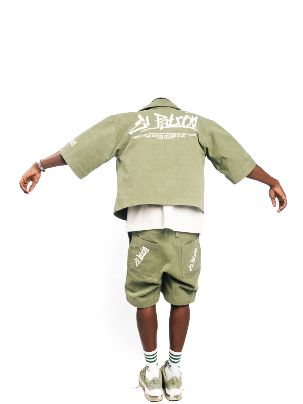El Patron Big Boss Green Denim Set