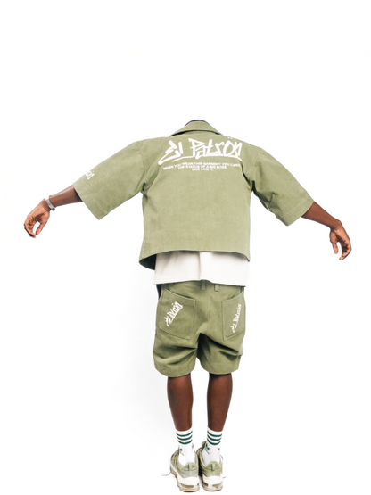 El Patron Big Boss Green Denim Set