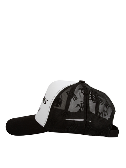 Ostentious Black/White Adjustable Cap