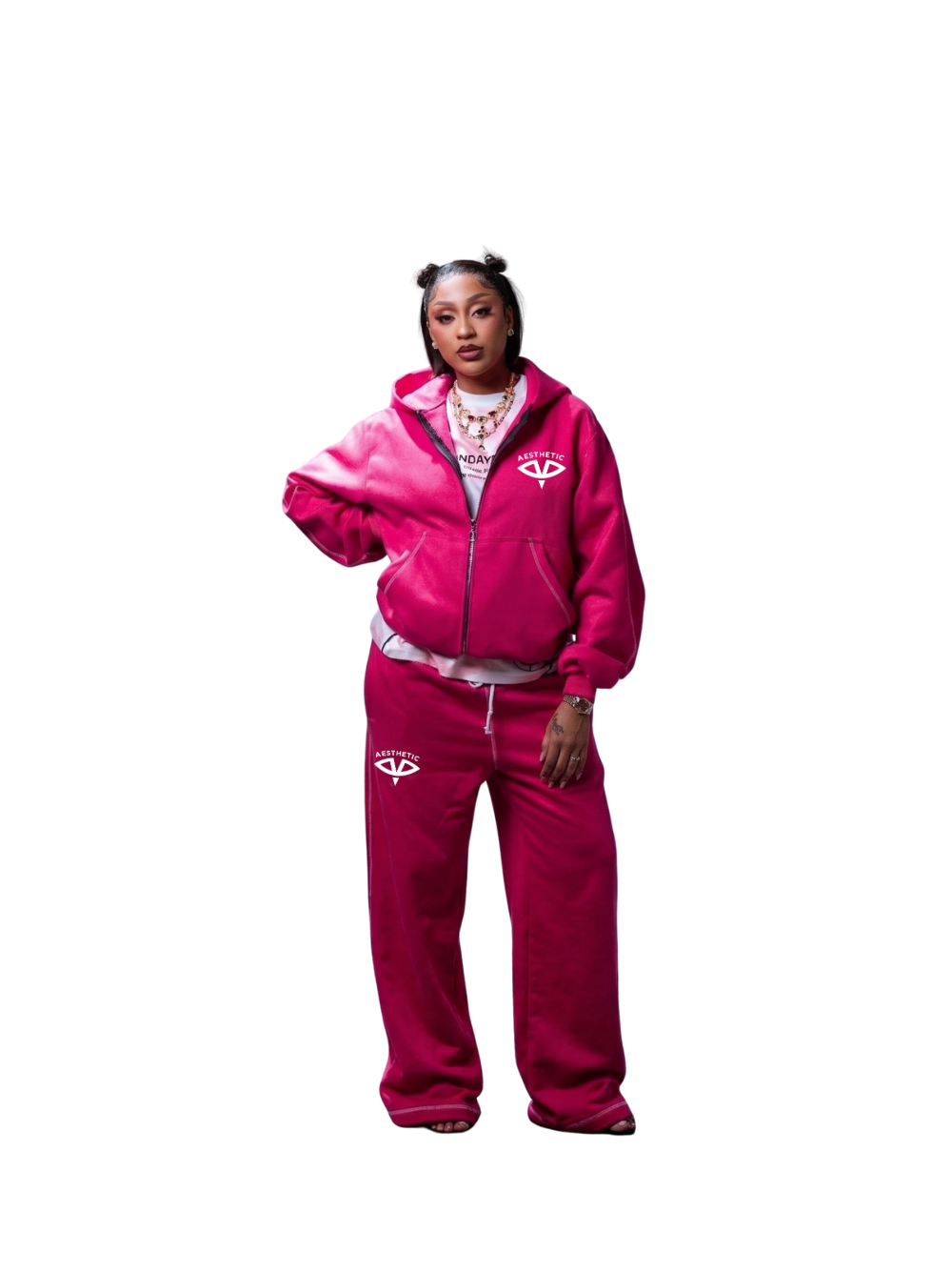 Aesthetic Visionary Pink Tracksuit