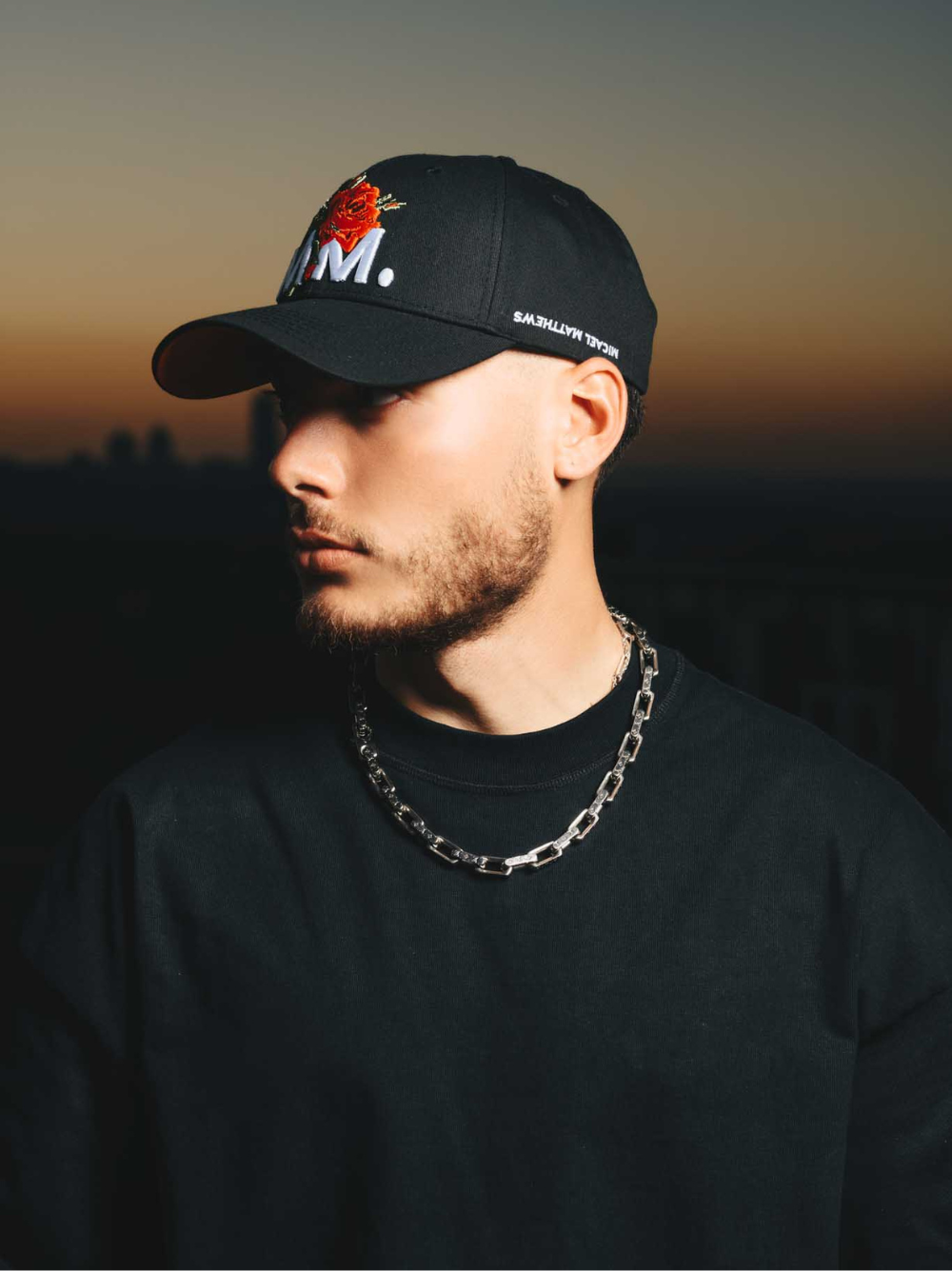 Micael Matthews Rose Black Cap