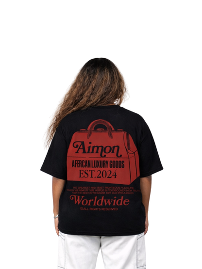 Aimon Luxury Bag Black T-Shirt