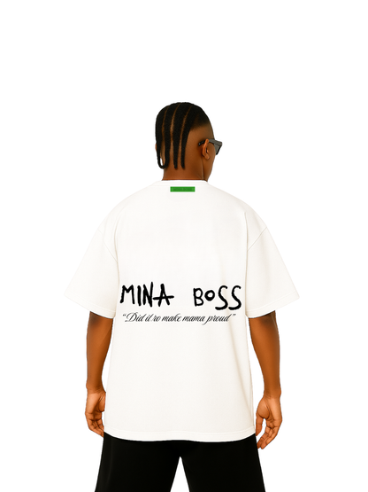 Mina Boss Greensquare White T-Shirt