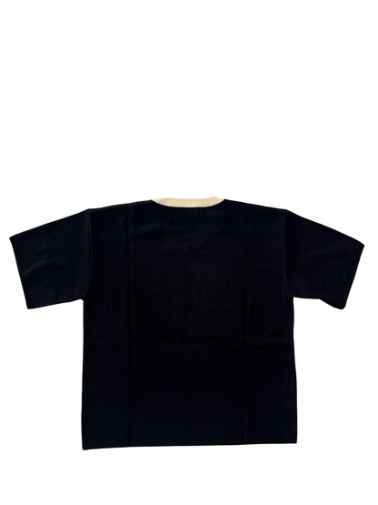 Tried And Tested Knitted Black T-shirt