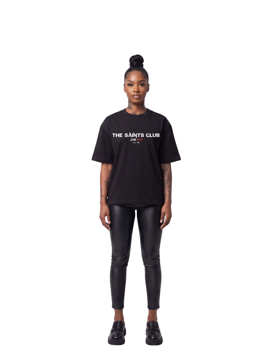 Saints Club JHB-011 Black T-Shirt