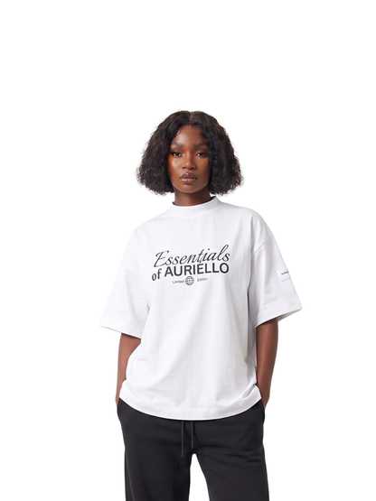 Auriello Essential White T-Shirt