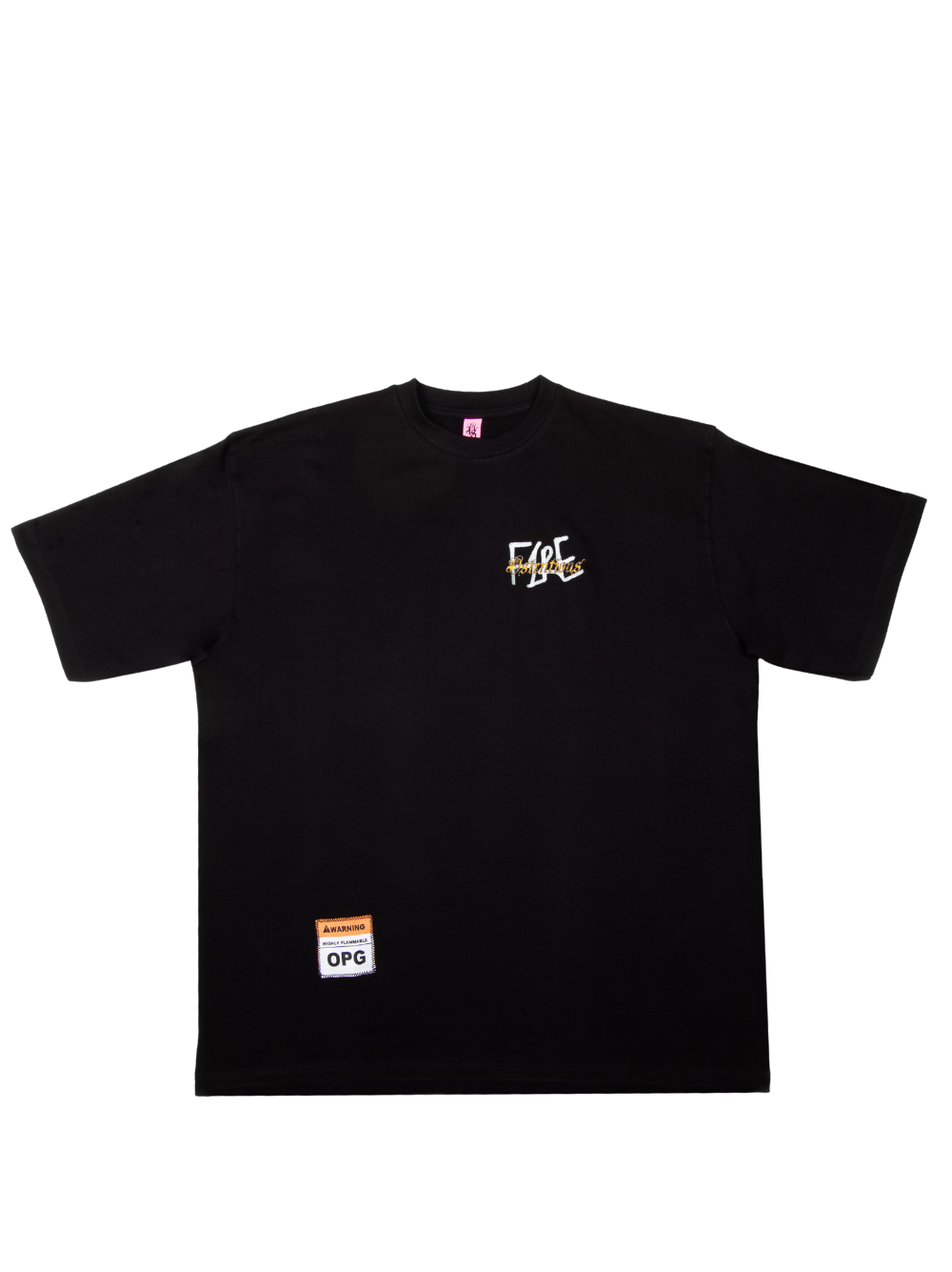 Ostentious Fire Black T-Shirt