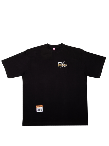 Ostentious Fire Black T-Shirt