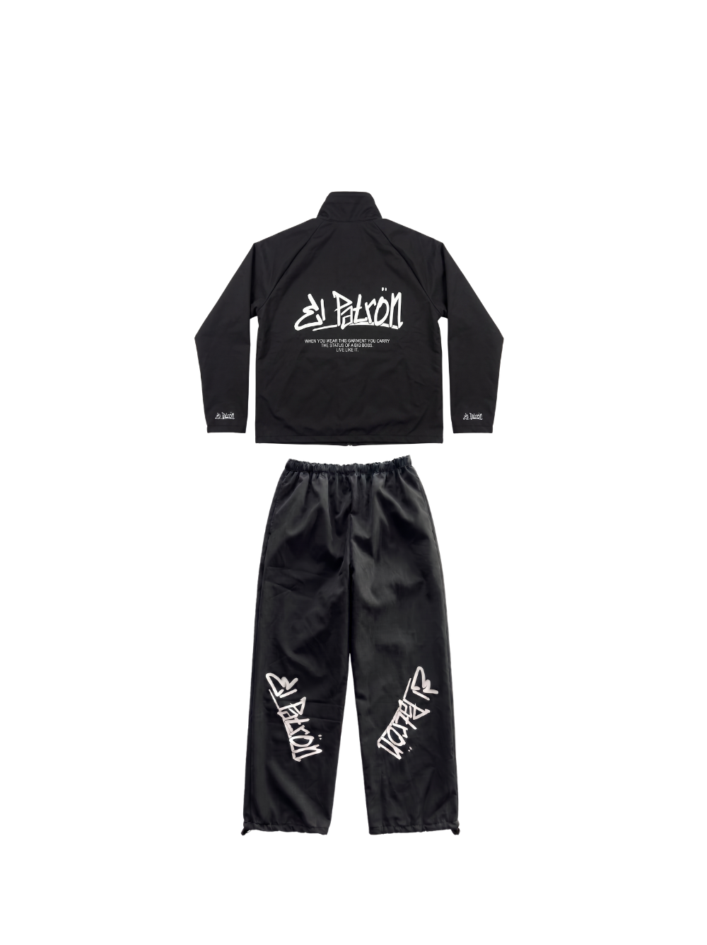 El Patron 2 Piece Black Roadman Tracksuit