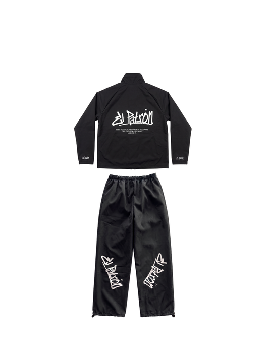 El Patron 2 Piece Black Roadman Tracksuit