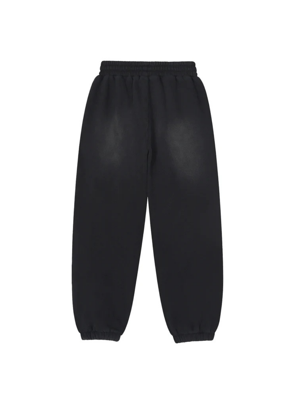 Iconic Black Fleeced Black Sweatpants