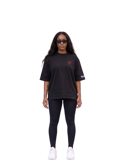 Hustle Gxng Ghost Oversized Black T-Shirt