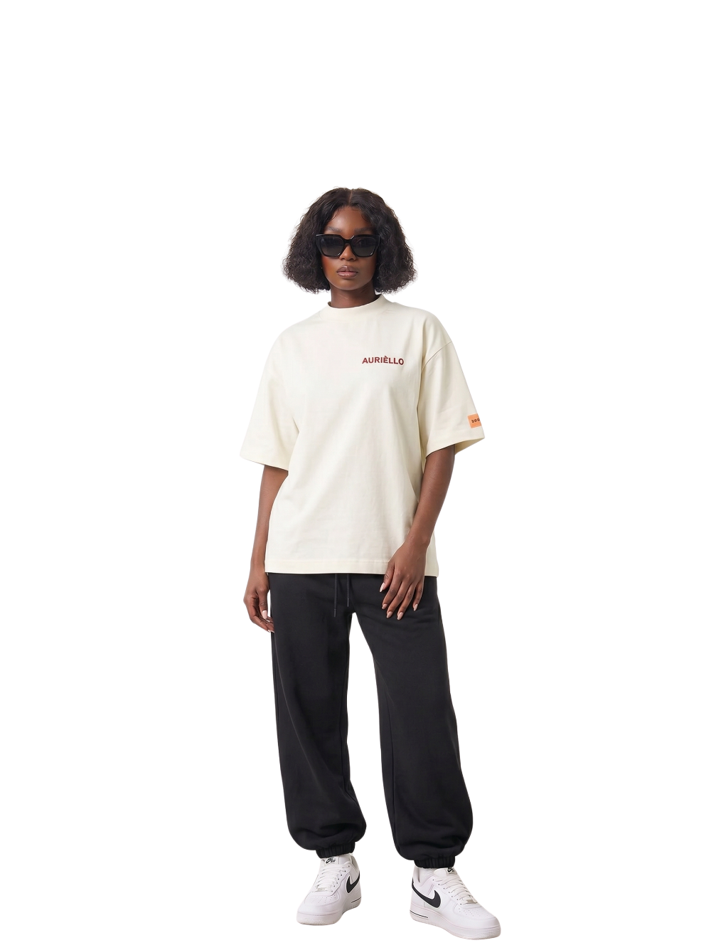 Auriello Embroidery Off-White T-Shirt