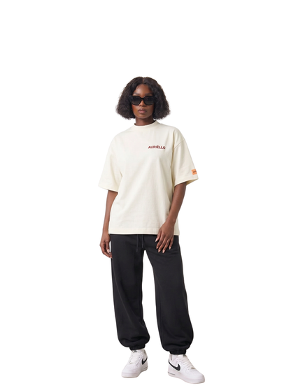 Auriello Embroidery Off-White T-Shirt