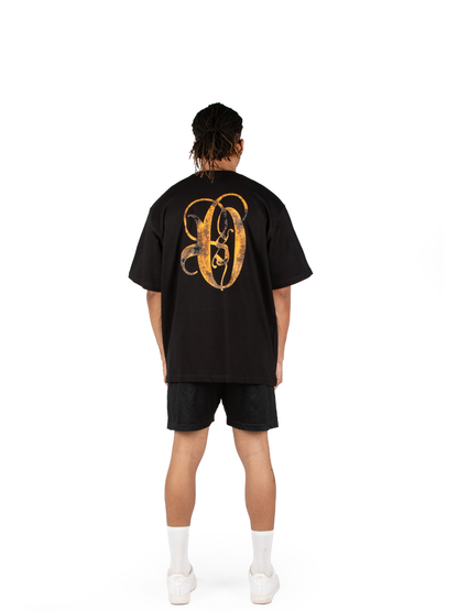 Ostentious Fire Black T-Shirt