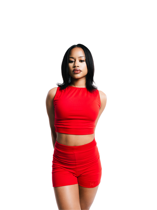 Insanidy Red Biker 2 Piece Set