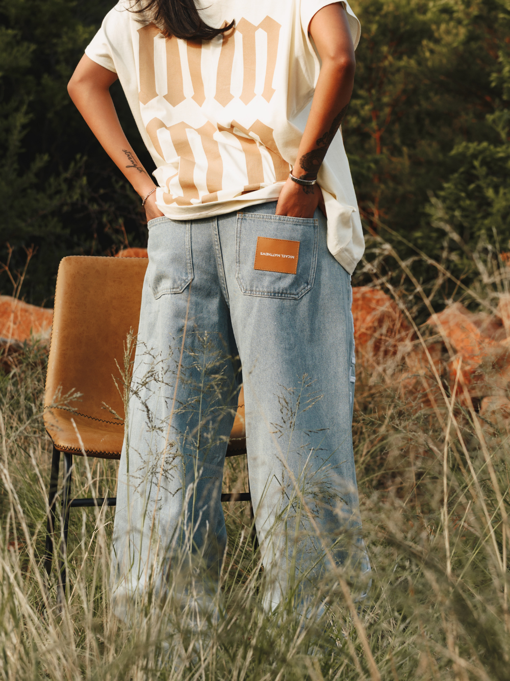 Micael Matthews Timeless Braille Blue Denim