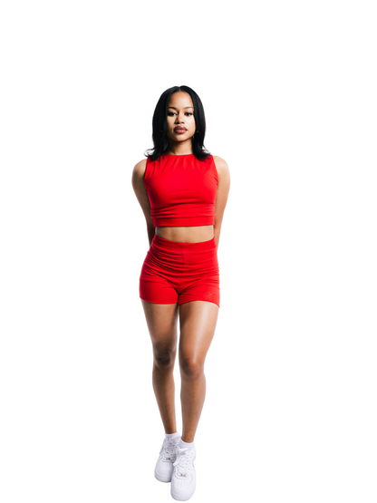 Insanidy Red Biker 2 Piece Set
