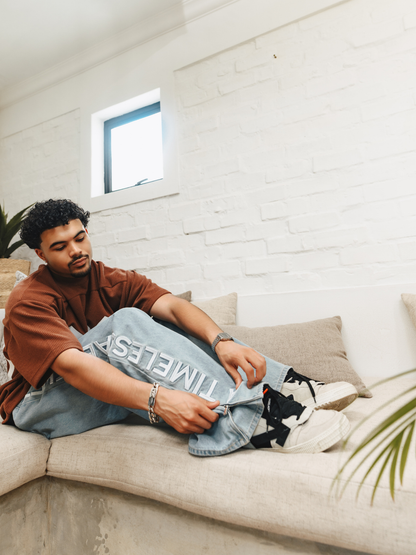 Micael Matthews Timeless Braille Blue Denim