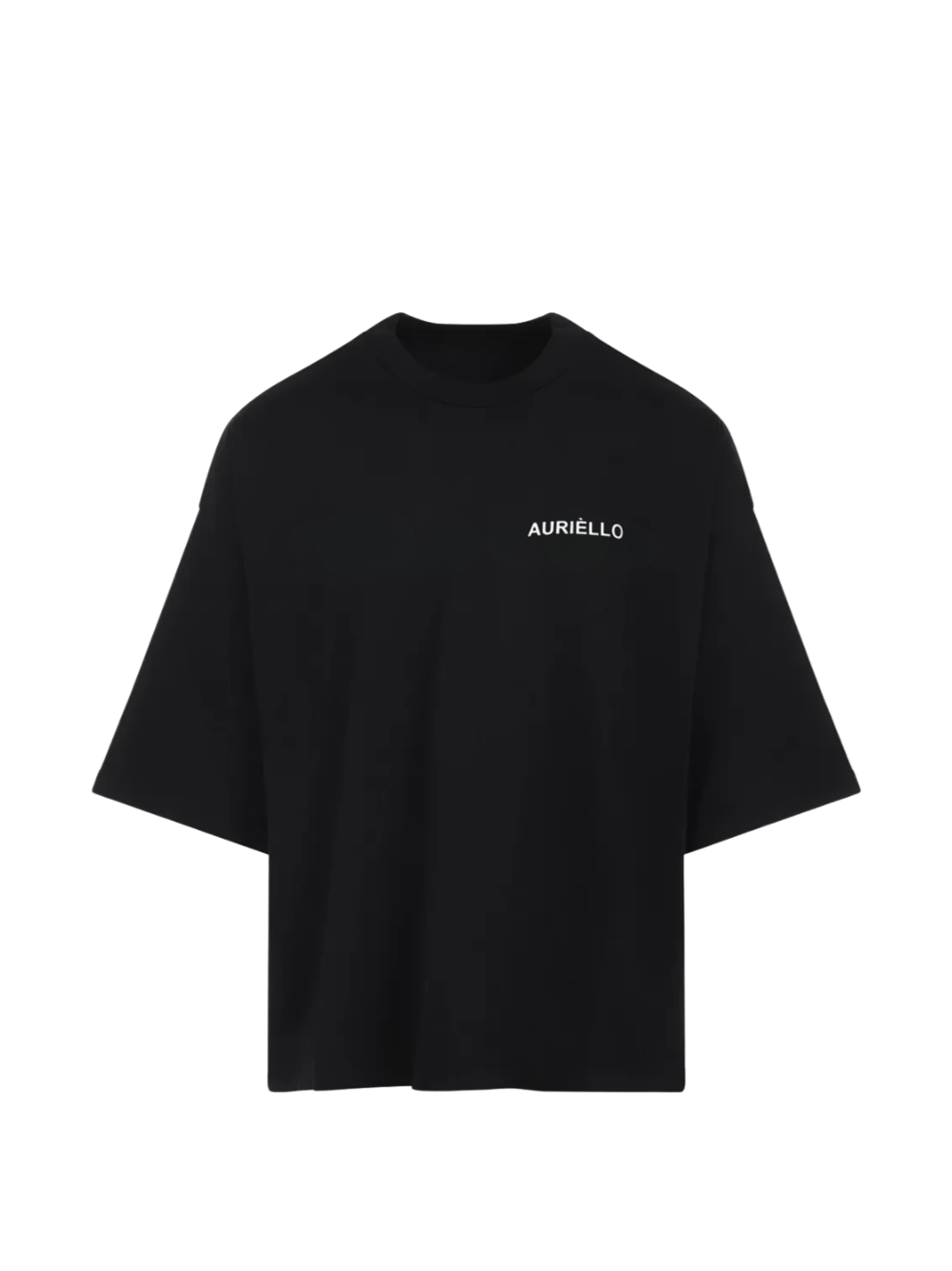 Auriello Embroidery Black T-Shirt