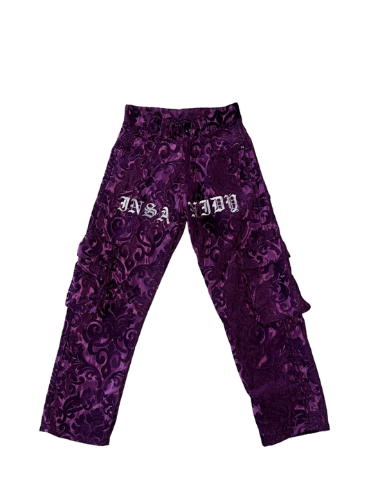Insanidy Purple Floral Pants