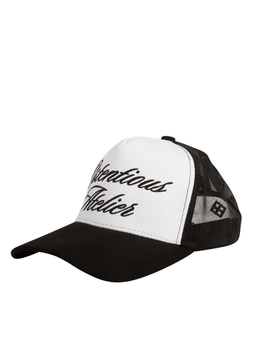 Ostentious Black/White Adjustable Cap