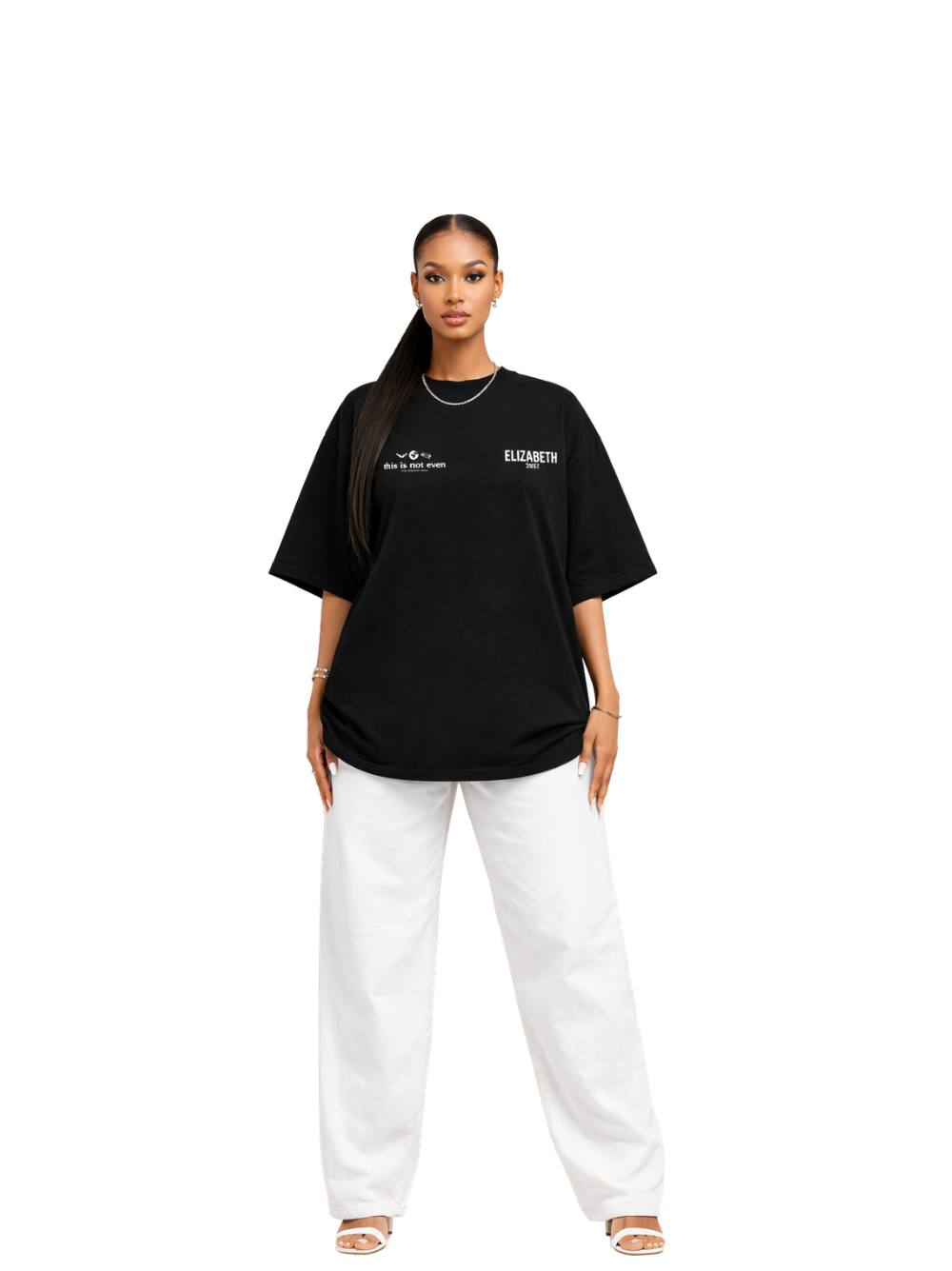 Elizabeth Dust Essential Black T-Shirt
