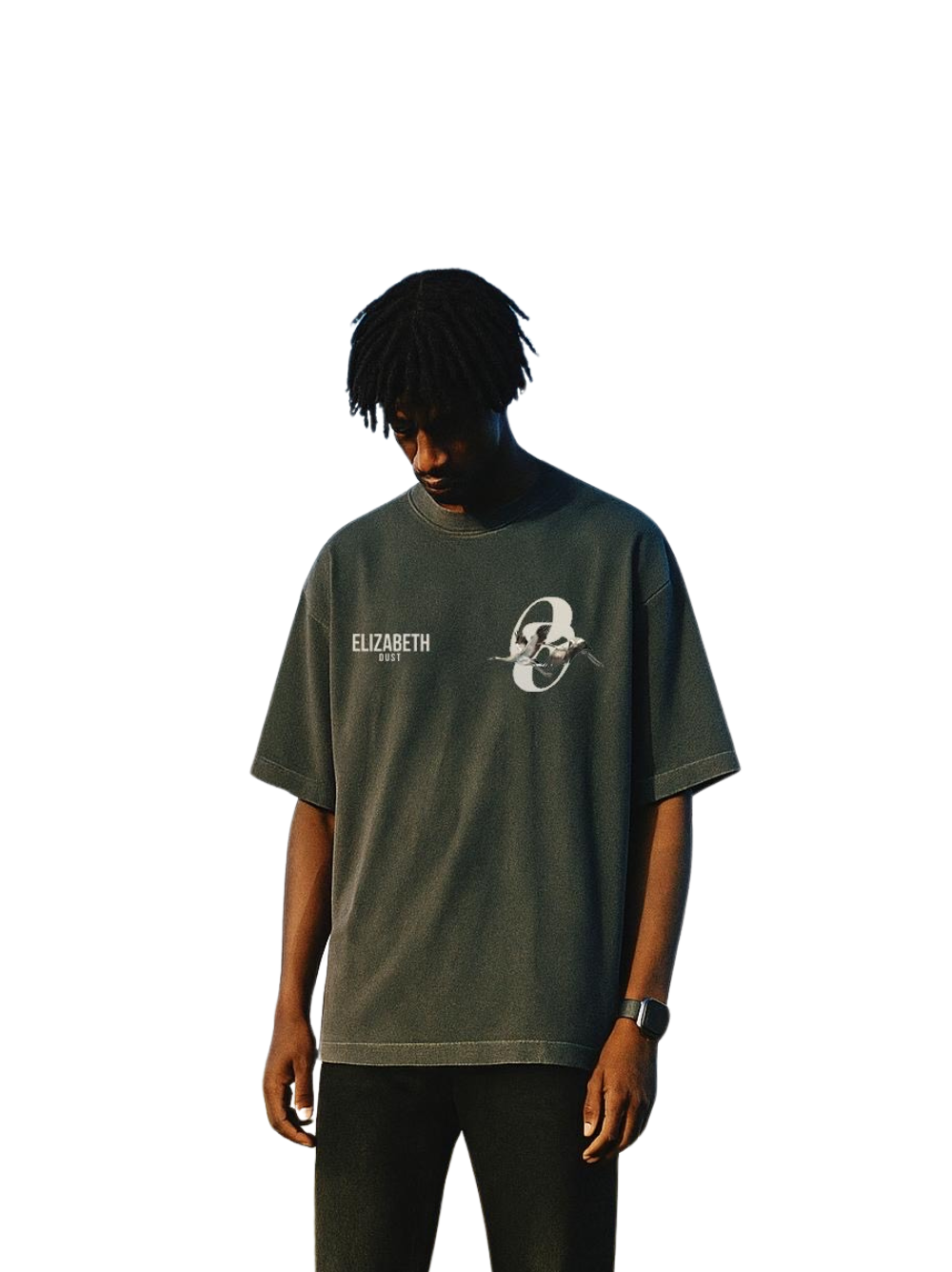 Elizabeth Dust Wings Grey T-Shirt