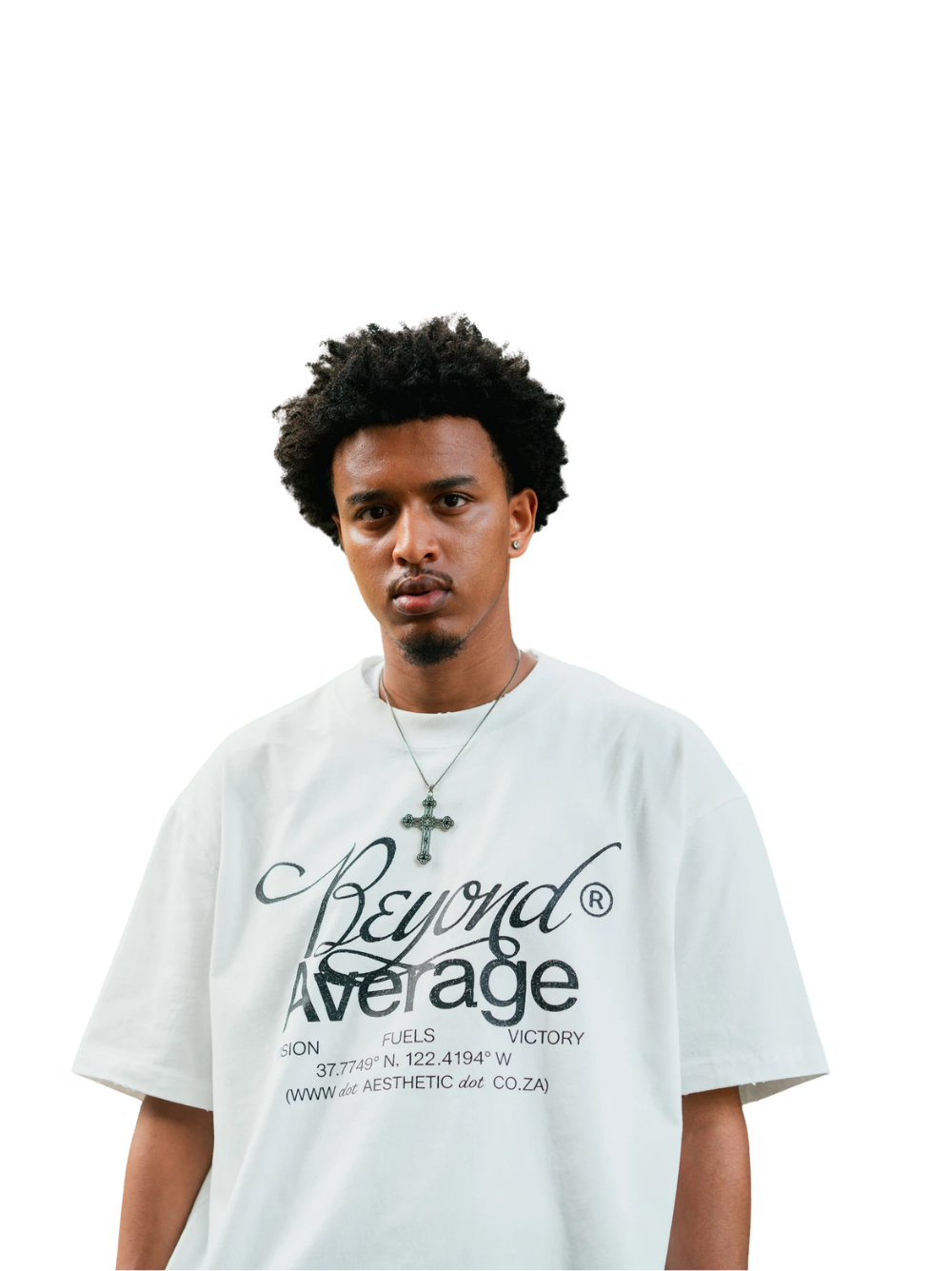 Aesthetic Beyond Average White T-Shirt