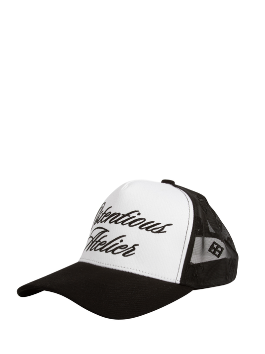 Ostentious Black/White Adjustable Cap