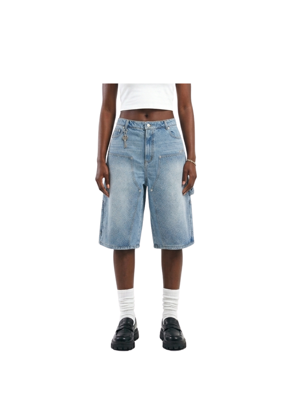 Empire Multi Logo Denim Jorts – UNSEEN GRAIL
