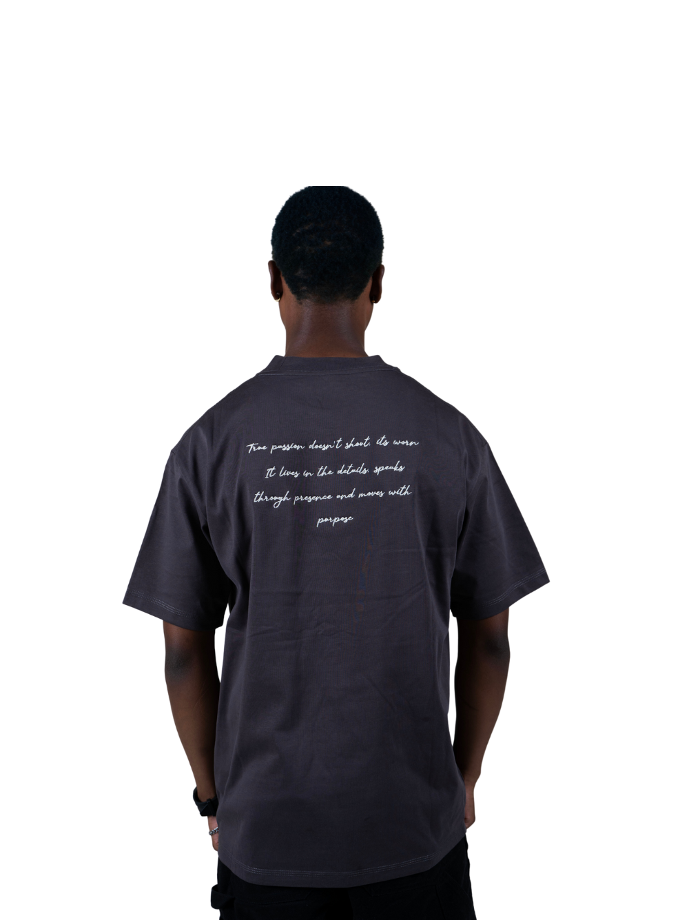 Members Club Oversized Boxy Black T-Shirt