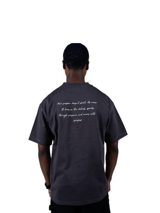 Members Club Oversized Boxy Black T-Shirt