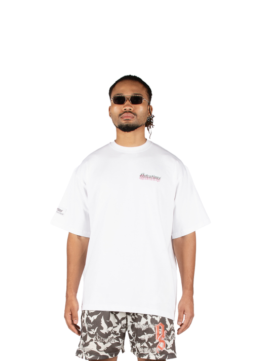 Ostentious White Pink T-Shirt