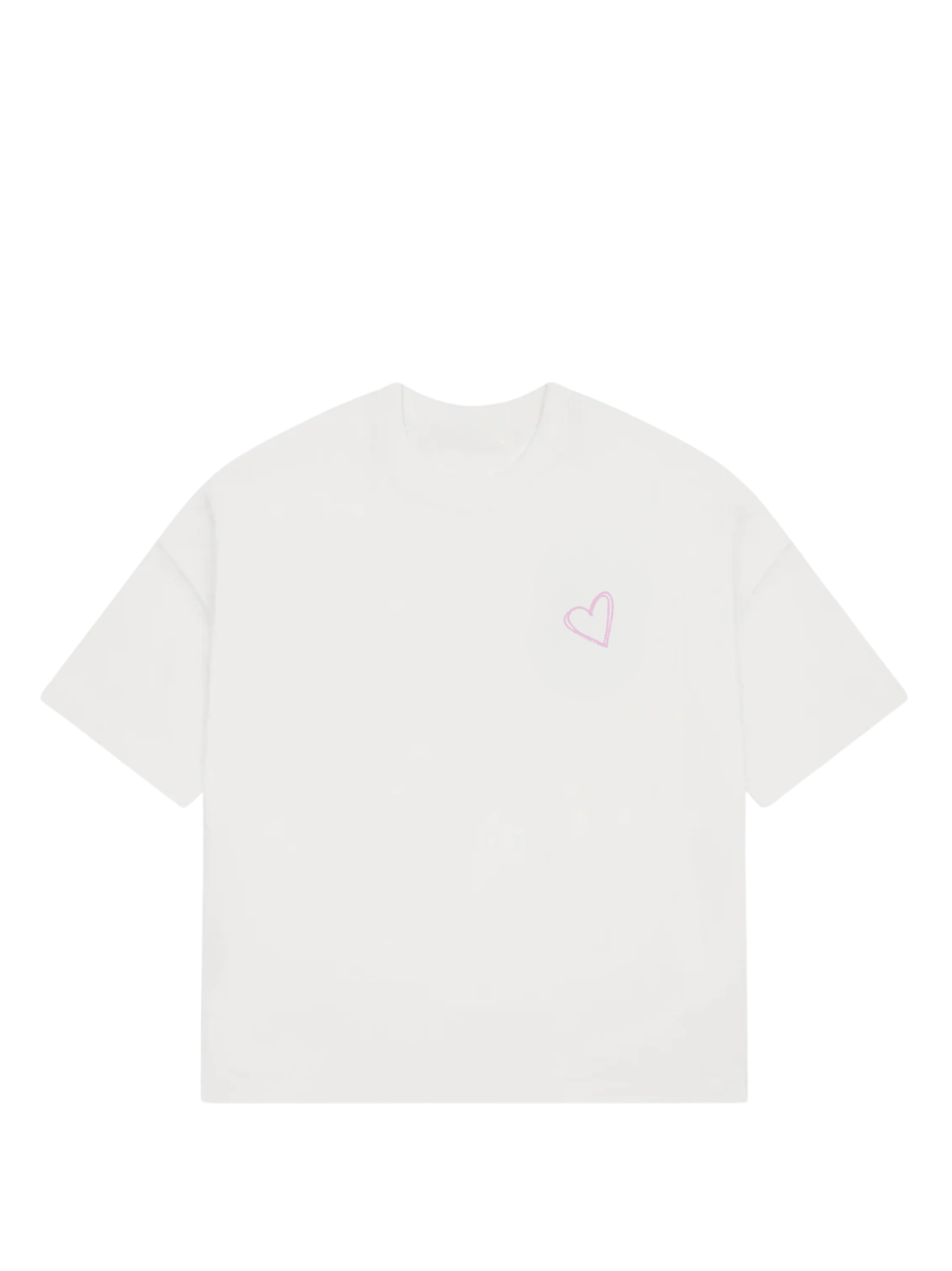 Mina Boss "Lover" Oversized White T-Shirt