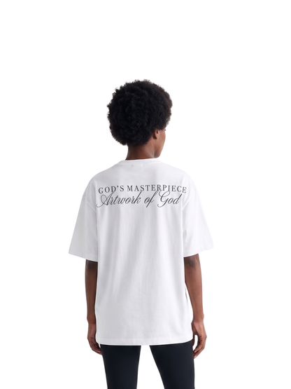 God's Masterpiece Script White T-Shirt